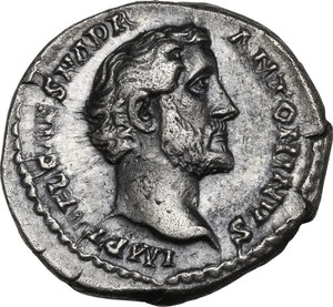 obverse: Antoninus Pius (138-161). AR Denarius, 139 AD