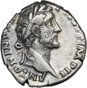 obverse: Antoninus Pius (138-161). AR Denarius, 155-156