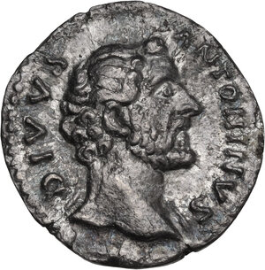 obverse: Divus Antoninus Pius (138-161). AR Denarius, 138 AD