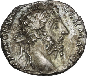 obverse: Marcus Aurelius (161-180).. AR Denarius, 177-178