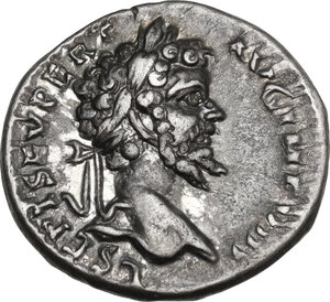 obverse: Septimius Severus (193-211) . AR Denarius. Laodicea mint, 196-197