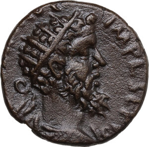 obverse: Septimius Severus (193-211) . AE 23 mm. Heliopolis mint (Syria), 196-198