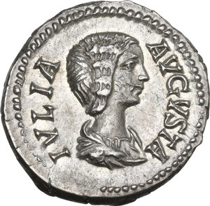 obverse: Julia Domna (died 217 AD).. AR Denarius. Struck under Septimius Severus, 198-207