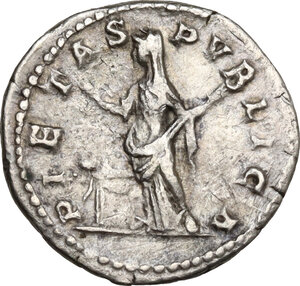 reverse: Julia Domna, wife of Septimius Severus (died 217 AD).. AR Denarius, 196-211 AD