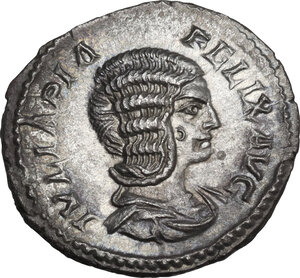 obverse: Julia Domna (died 217 AD).. AR Denarius. Struck under Caracalla, 211-215