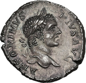 obverse: Caracalla (198-217). AR Denarius, 207 AD