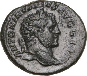 obverse: Caracalla (198-217). AE As, 215 AD