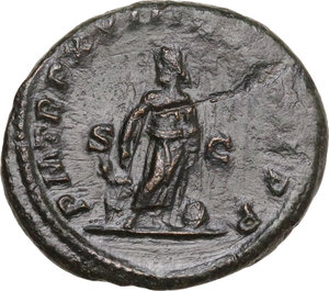 reverse: Caracalla (198-217). AE As, 215 AD