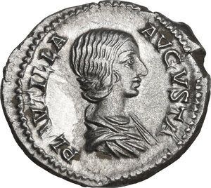 obverse: Plautilla (died 212 AD).. AR Denarius, 202-205
