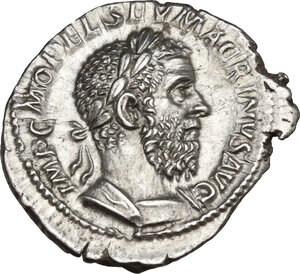obverse: Macrinus (217-218).. AR Denarius