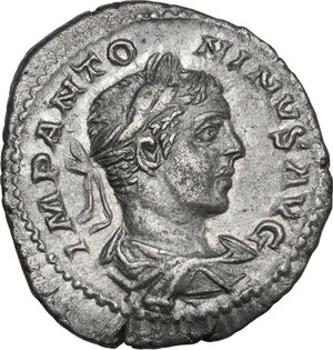 obverse: Elagabalus (218-222).. AR Denarius, 218-222