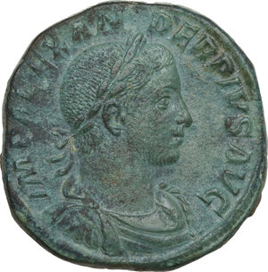 obverse: Severus Alexander (222-235).. AE Sestertius, 231-235
