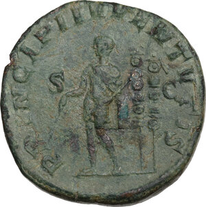 reverse: Maximus (Caesar 235-238).. AE Sestertius, Rome mint