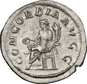 reverse: Otacilia Severa, wife of Philip I (244-249).. AR Antoninianus. Struck under Philip I, 247 AD