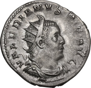 obverse: Valerian I (253-260).. AR Antoninianus, Lugdunum mint, 258-259