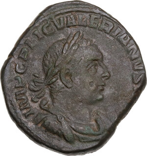obverse: Valerian I (253-260).. AE Sestertius, 254 AD
