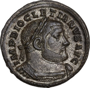 obverse: Diocletian (284-305). AE Follis, Treveri mint, 302-303