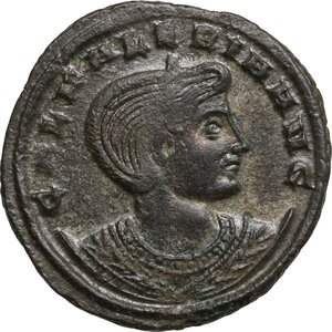 obverse: Galeria Valeria, daughter of Diocletian, wife of Galerius (died 315 AD).. AE Follis. Siscia mint, 310-311