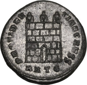 reverse: Constantine II (337-340).. AE 18 mm, Heraclea mint, 317 AD