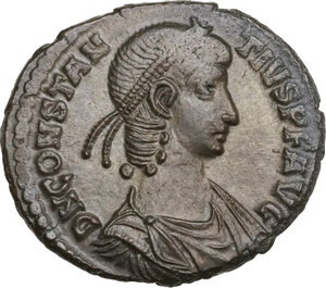 obverse: Constantius II (337-361).. AE Follis, 348-350