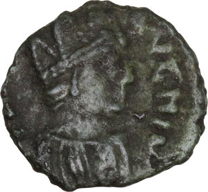 obverse: Ostrogothic Italy. Municipal bronze coinage of Ravenna. AE 15 mm, 536-554