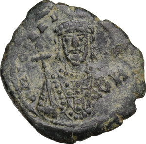 obverse: Nicephorus II Phocas (963-969). . AE Follis, Constantinople mint