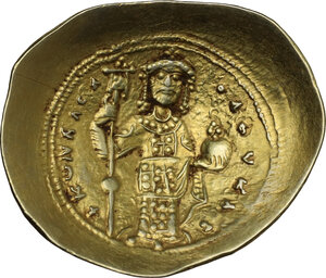 reverse: Constantine X Ducas (1059-1067).. AV Histamenon Nomisma. Constantinople mint, 1062-1065 AD