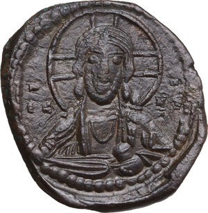 obverse: Anonymous Folles. Temp. Romanus IV (circa 1068-1071).. AE Follis. Constantinople mint