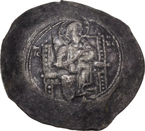 obverse: Alexius I Comnenus (1081-1118).. BI Aspron Trachy, Constantinople mint. Struck 1092/3-1118