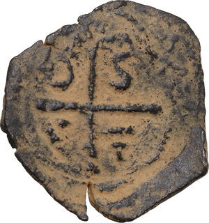 reverse: Antioch.  Tancred, Regent (1101-1104, 1104-1112). AE follis with St. Peter