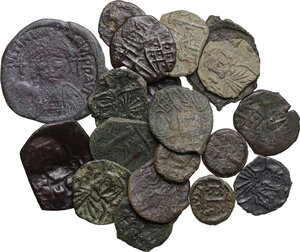 obverse: The Byzantine Empire.. Multiple lot of twenty (20) unclassified AE coins