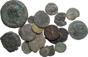 obverse: Miscellaneous from ancient world. . Multiple lot of twenty (20) unclassified coins, one in AR