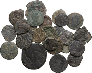 obverse: Miscellaneous from ancient world. . Multiple lot of twenty-five (25) unclassified AE coins