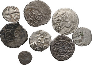 obverse: Ottoman Empire. lot of eight (8) AR Akçe, different rulers