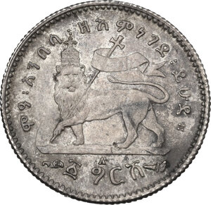 reverse: Ethiopia.  Menelik II (1889-1913).. Gersh 1895EE (1903) A, Paris mint