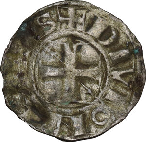 obverse: France.  Odo III (Eudes III) (1166-1218), duc de Bourgogne. BI Denier