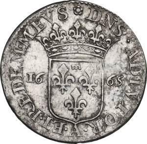 reverse: France.  Anna Maria Luisa d Orléans (1627-1693). AR Luigino or 1/12 Écu 1666-A, Dombes mint