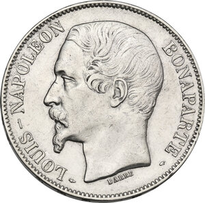 obverse: France.  Napoleon III (1852-1870).. 5 francs 1852 A, Paris mint