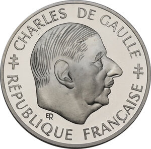 obverse: France.  Republic. Franc 1988 ESSAI