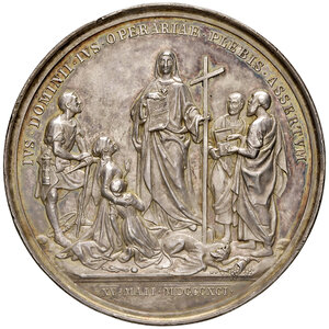 reverse: Roma. Leone XIII (1878-1903). Medaglia anno XV (1892) AG gr. 36,28 diam. 44 mm. Opus Francesco Bianchi. Per la promulgazione dell Enciclica 
