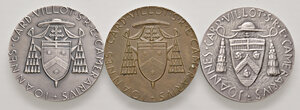 reverse: Vaticano. Lotto di tre medaglie. Sede Vacante 1978 I (Camerlengo card. Jean Villot). Medaglia AG (2). Medaglia AE. Opus Tommaso Gismondi. FDC