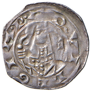 obverse: Aquileia. Pellegrino II (1195-1204). Denaro AG gr. 1,23. Bernardi 8. Consuete debolezze di conio, altrimenti migliore di BB