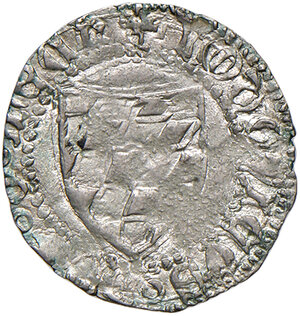obverse: Aquileia. Ludovico di Teck (1412-1420). Denaro AG gr. 0,64. Bernardi 69. q.SPL/SPL
