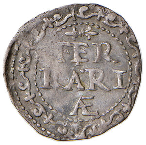 reverse: Ferrara. Paolo V (1605-1621). Mezzo grosso AG gr. 0,72. Muntoni 226. Berman 1609. MIR 1609/4. BB