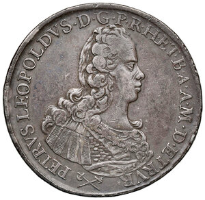 obverse: Firenze. Pietro Leopoldo di Lorena (1765-1790). Francescone 1768 AG gr. 27,19. Galeotti XII, 4/6. MIR 376/3. Patina di medagliere, BB