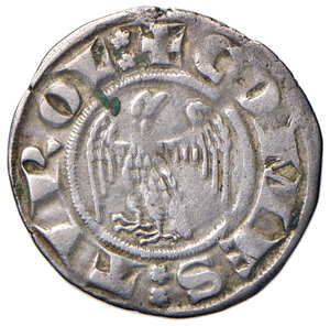 obverse: Merano. Mainardo II (1258-1295) e Alberto II (1258-1271). Grosso aquilino AG gr. 1,54. CNTM M3 (I gruppo). MEC12, - (cfr. 958-961). BB