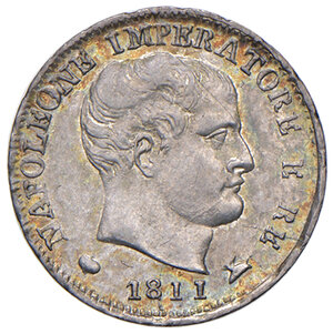 obverse: Milano. Napoleone I re d’Italia (1805-1814). Da 5 soldi 1811 AG. Pagani 62. Crippa 37/D. MIR 495/4. q.FDC