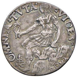 reverse: Roma. Giulio III (1550-1555). Giulio anno III (segno AC; Bartolomeo Canobio, zecchiere) AG gr. 2,72. Muntoni 16a. Berman 992. MIR 979/3. Raro. Leggera patina iridescente, BB