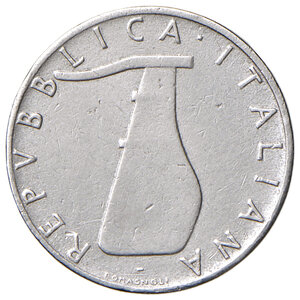 obverse: Repubblica Italiana (dal 1946). Da 5 lire 1956 IT. Pagani 2361. Rara. BB  