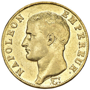 obverse: Torino. Napoleone I imperatore (1804-1814). Da 40 franchi 1806 AV. Pagani 12. Rara. BB  